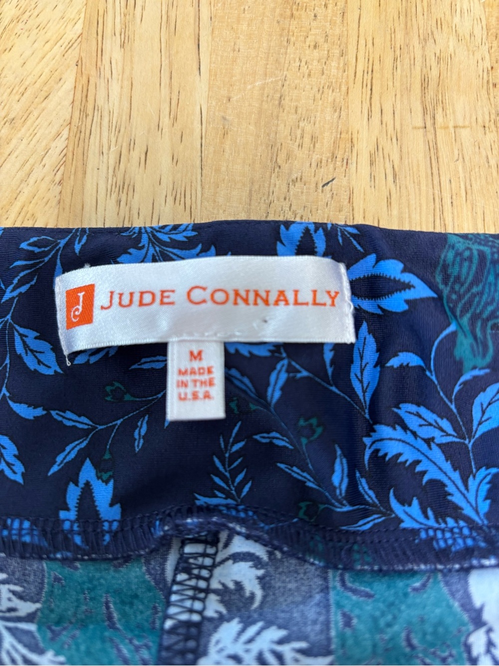 Jude Connally Morgan Skort Navy Teal Blue Owl Print Size M - Picture 2 of 6
